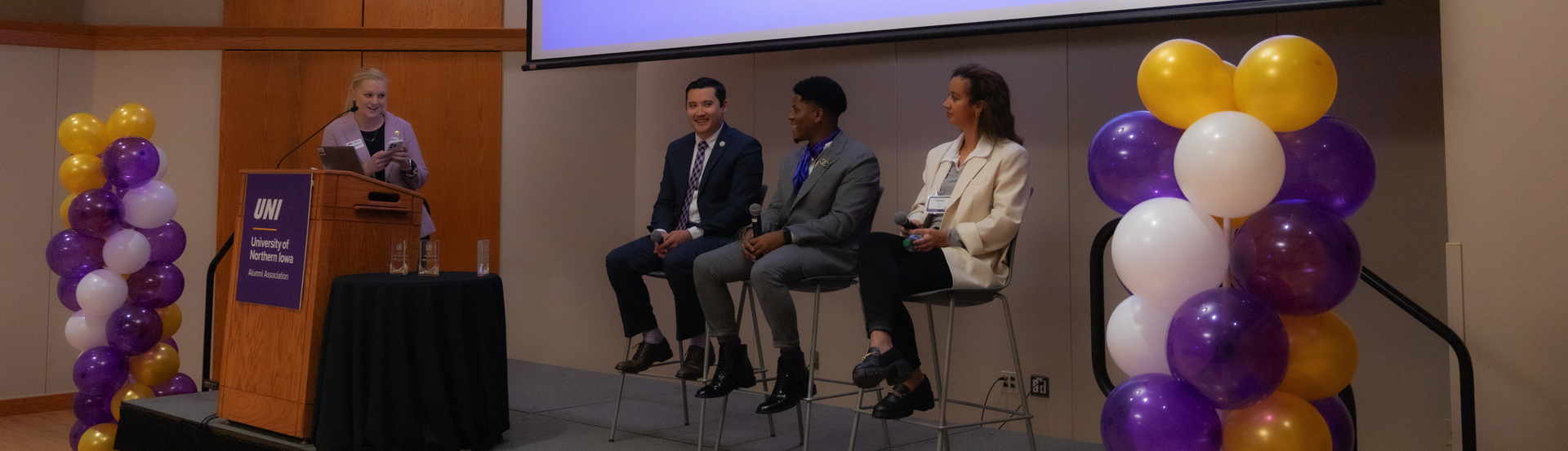 The 2024 recipients answer questions during a panel session at the GOLD & Bold Ceremony