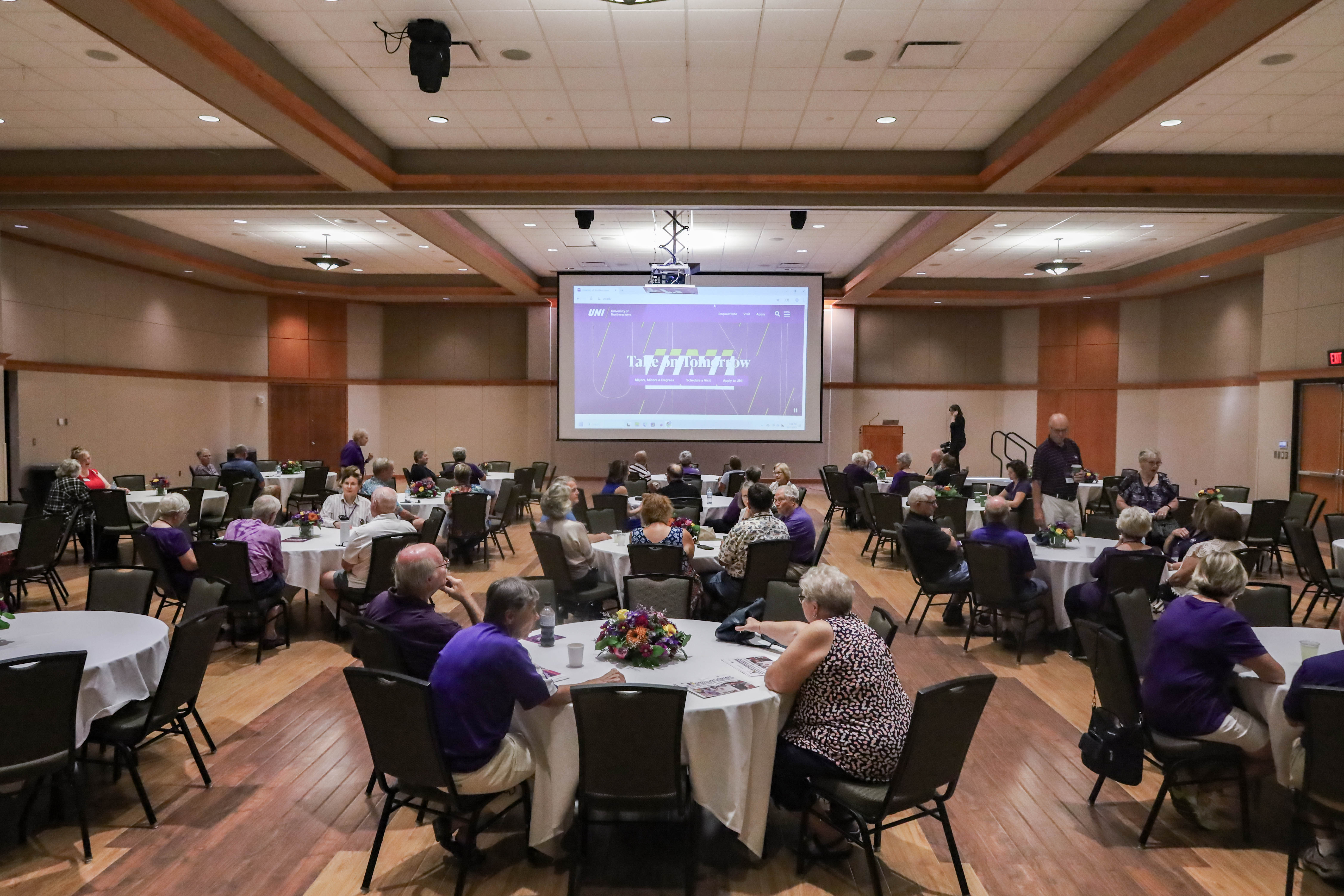 Golden graduates of UNI gathered in the Maucker Union Ballrooms.