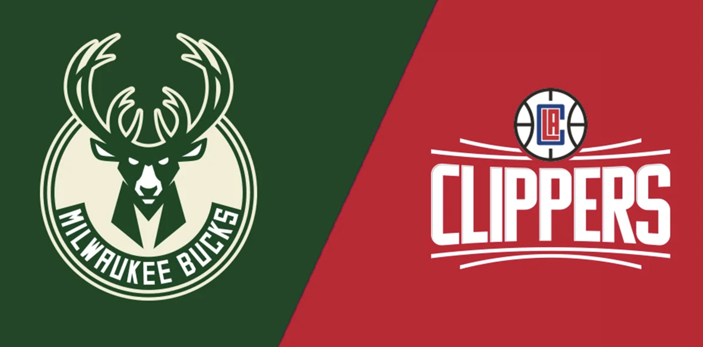 Milwaukee Bucks and LA Clippers logos.