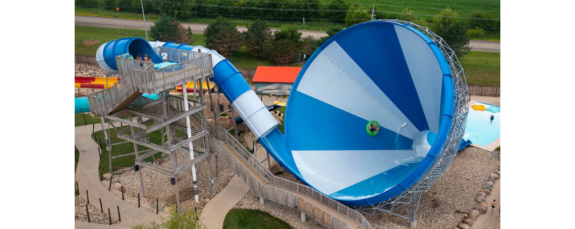 Waterslide at Lost Island Waterpark