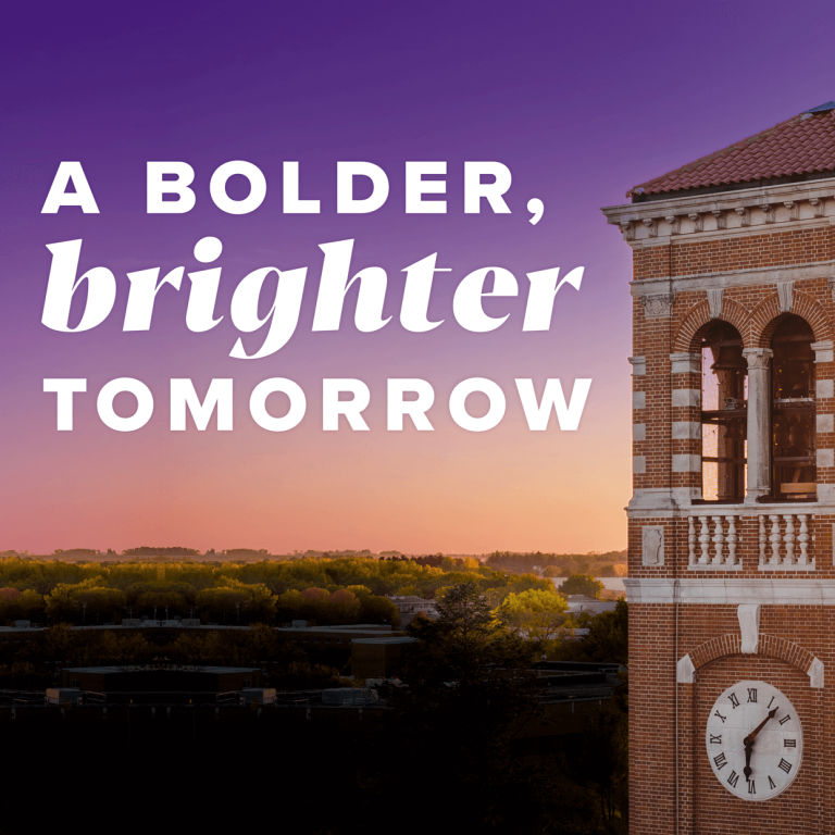A bolder, brighter tomorrow-UNI Alumni Association graphic