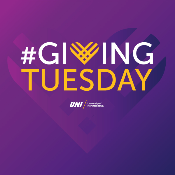 Giving Tuesday-University of Northern Iowa-purple and gold graphic thumbnail