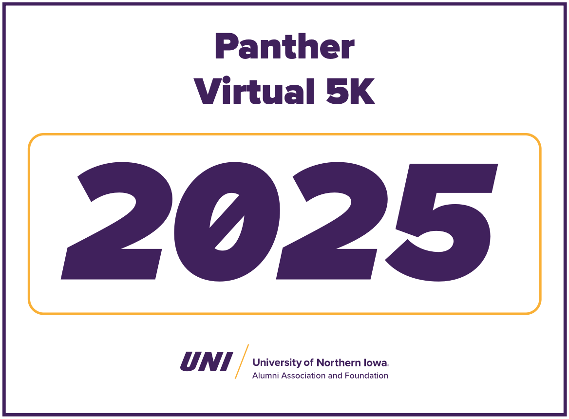 2025 Panther Virtual 5K racing bib