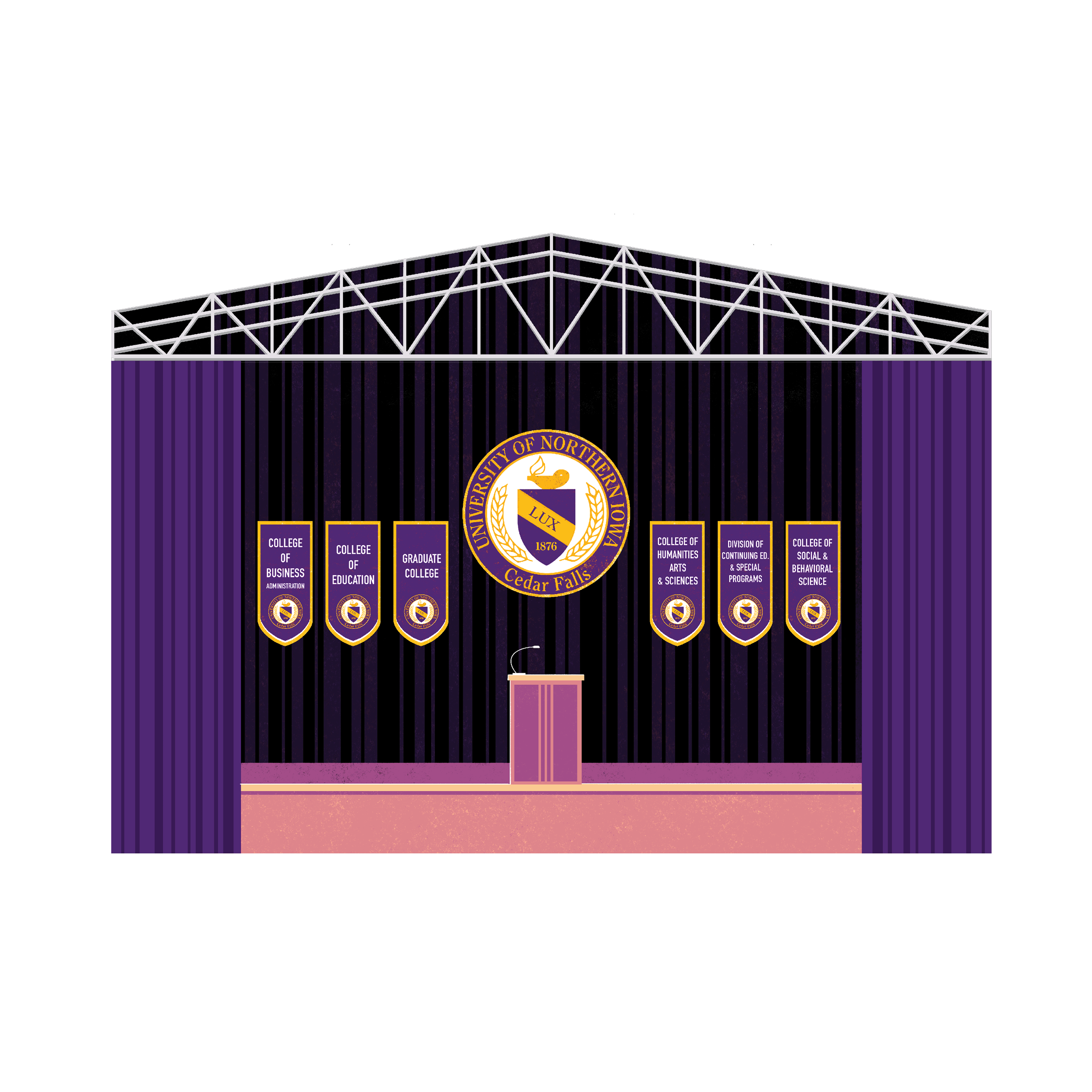 Illustration of an event stage.