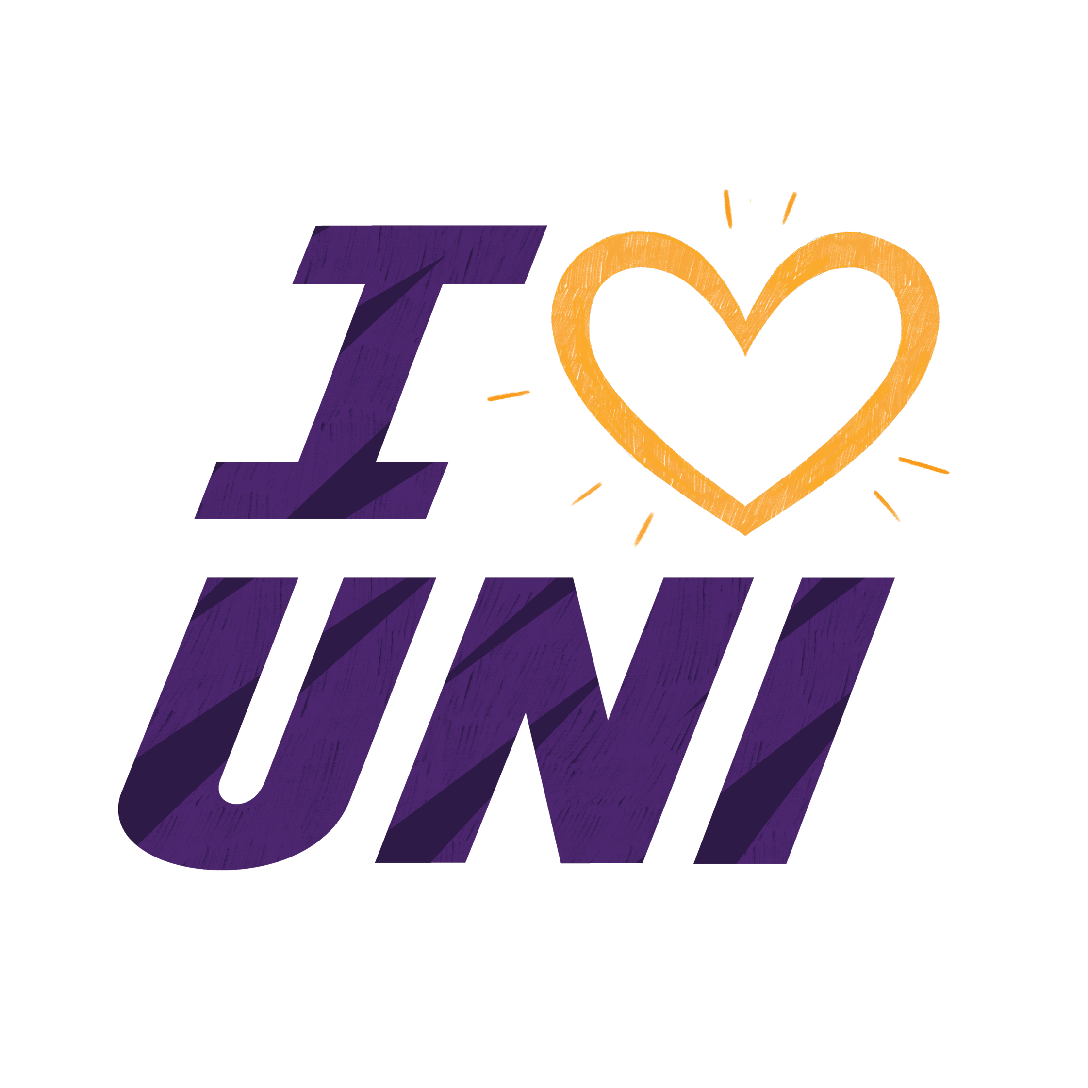 Illustration of I love UNI