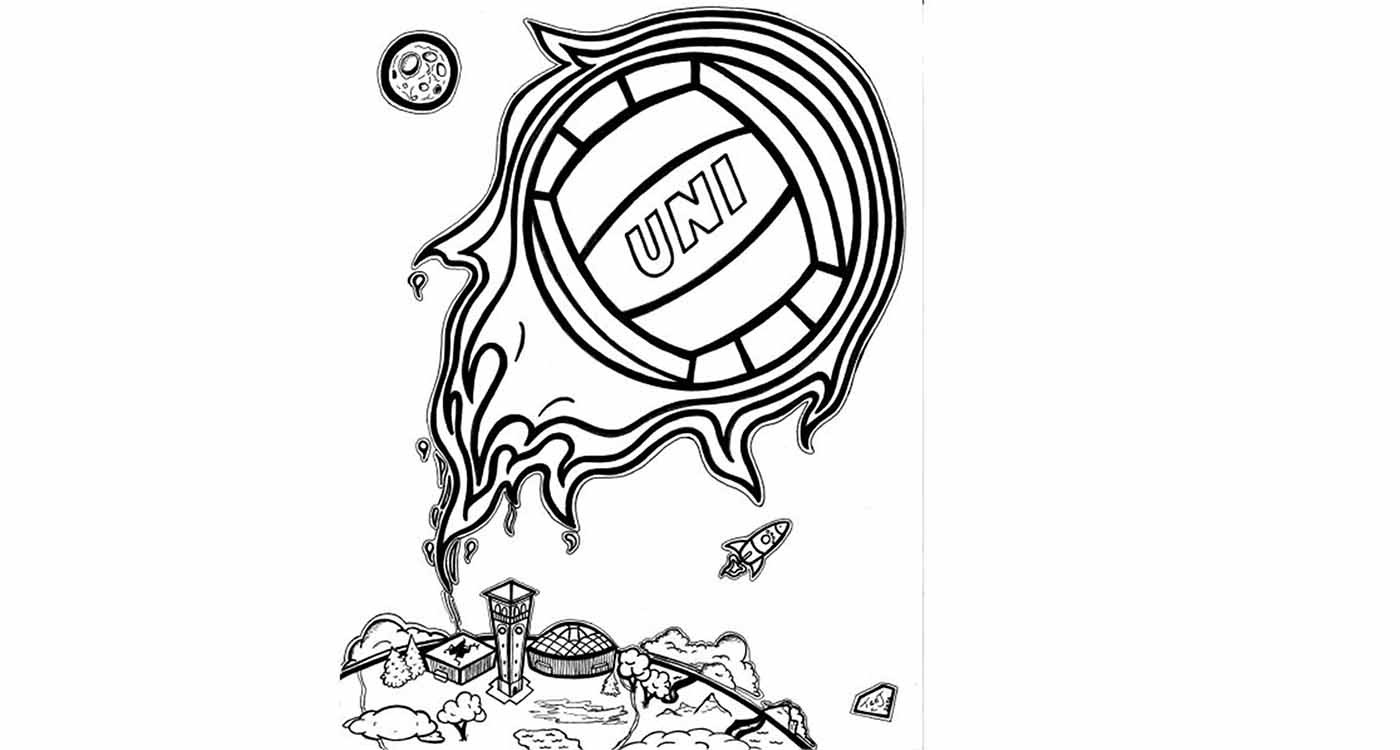 Volleyball Coloring Page