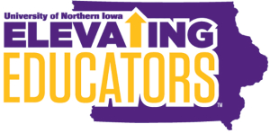 University of Northern Iowa-Elevating Educators-purple and gold logo