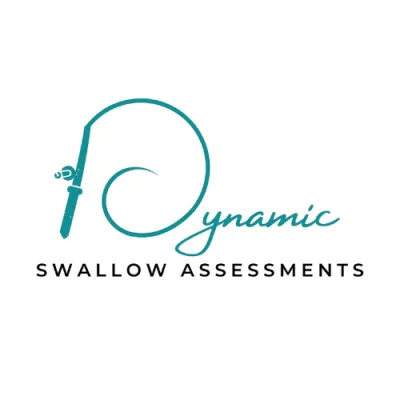Dynamic Swallow Assessments logo with teal endoscope forming a circular design