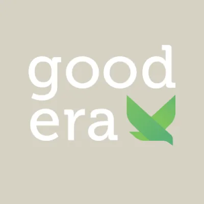 Good Era logo with white text and a green bird