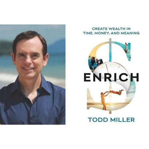 Todd Miller with his book Enrich