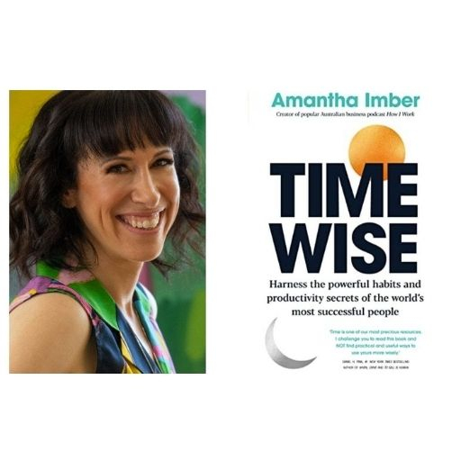 Author Amantha Imber with her book Time Wise