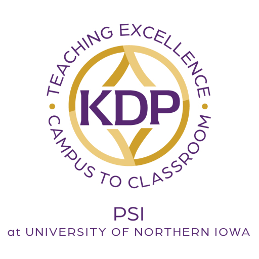KDP logo-Teaching Excellence-Campus to Classroom-Psi at the University of Northern Iowa