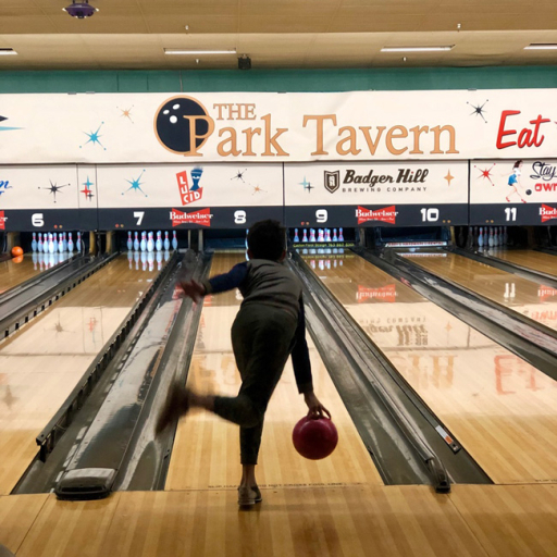 Person bowling at Park Tavern in Minneapolis
